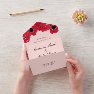 Abstract Roses and Poppies