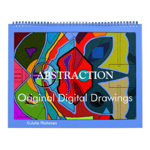 ABSTRACTION Calendário de Desenhos Digitais Origi