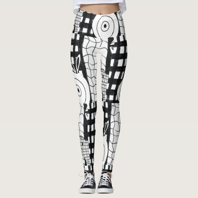 abstrato 1 Leggings (Frente)