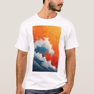 Abstrato 2D Vetor Semi-Realismo Pop de T-Shirt