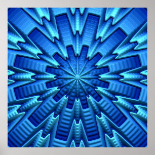 abstrato 3D Art 1A Poster