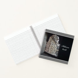 Abstrato Address Dark Spiral Notebook