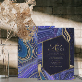 Abstrato Agate Wedding Midnight ID827