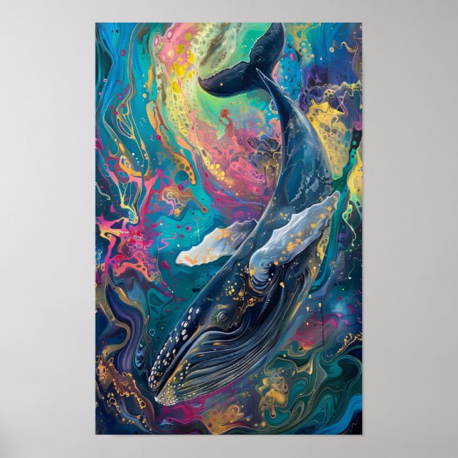 Abstrato Ale em Fantástico Vibes Art Poster (Frente)