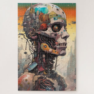 Abstrato Anatômico Cyborg Jigsee Quebra-cabeça