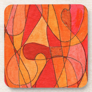 Abstrato Art Cork Porta copos