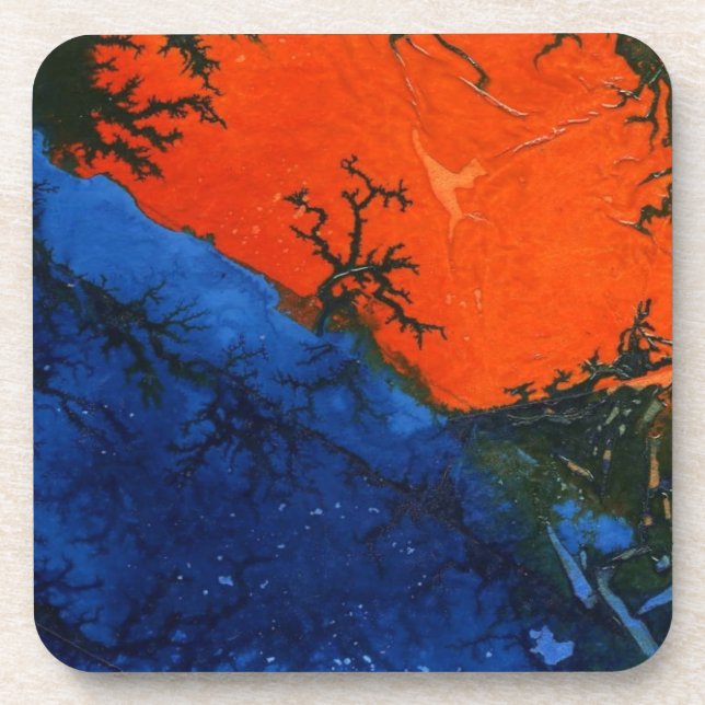 Abstrato Art Cork Porta copos (Frente)