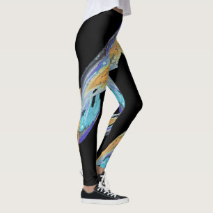 Abstrato Art faz leggings únicas