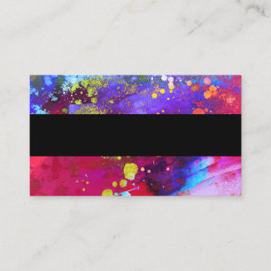 abstrato art modelo de cartão de negócios colorido