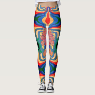 Abstrato Art Pattern All-Over-Impressão Leggings
