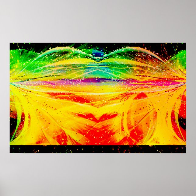 Abstrato Astronomical Spider Poster (Frente)