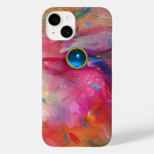 ABSTRATO Azul-apphire-Gemstone FUCHSIA PINK