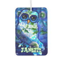 Abstrato azul branco personalizado verde