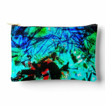 Abstrato azul Cortar Sew Bag, Belo saco azul