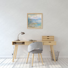 Abstrato Beach Coastal Painting Art Impressão