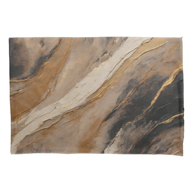 Abstrato Black Dourado Beige (Frente)