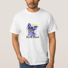 Abstrato Blue Chihuahua T-Shirt