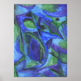 ABSTRATO BLUE IMPRESSÃO