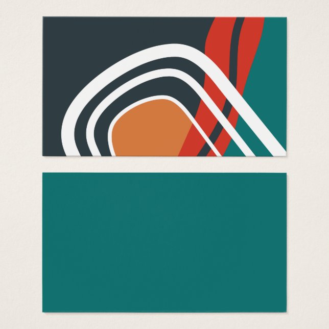 Abstrato boho arco-íris trabalho de arte colorida (Frente & Verso)