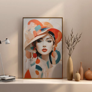 Abstrato boho minimalista, Poster de Wall Art