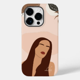 Abstrato Boho Woman Illustration , Boho Chic Case-