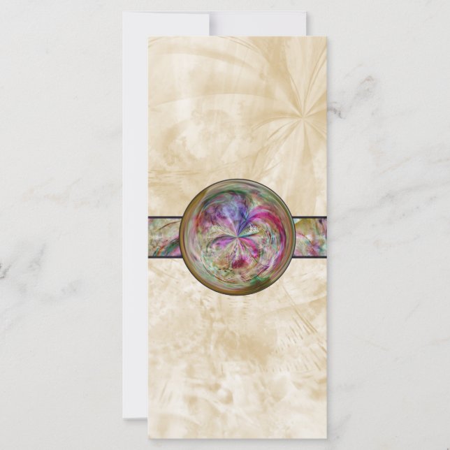 Abstrato Bubble Mandala Com Fita (Frente)