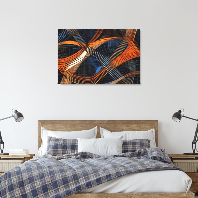 Abstrato Canvas Wall Art (Insitu(Quarto))