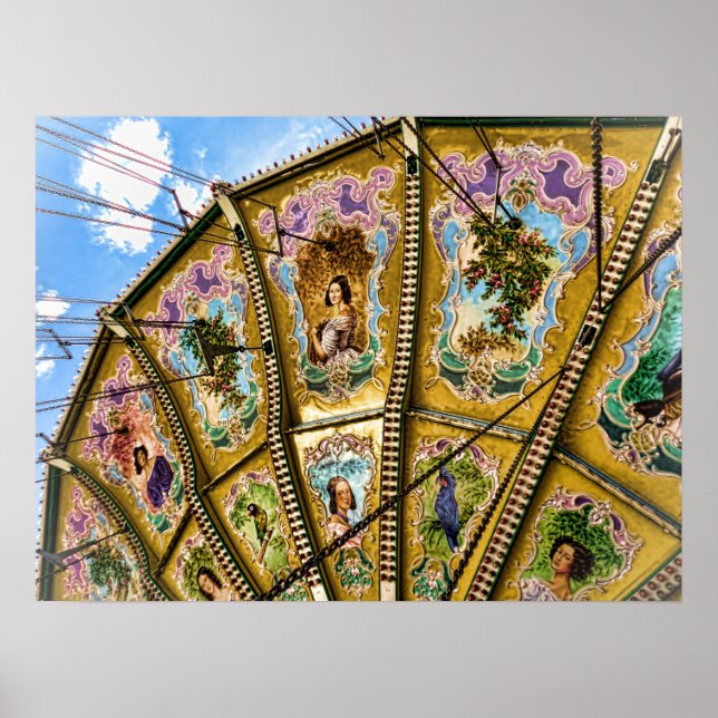 Abstrato Carousel Art Poster (Frente)