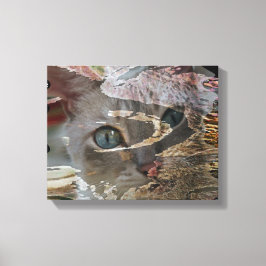 Abstrato Cat Canvas