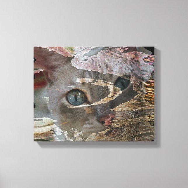 Abstrato Cat Canvas (Frente)
