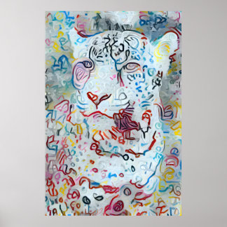 Abstrato Cheetah Poster