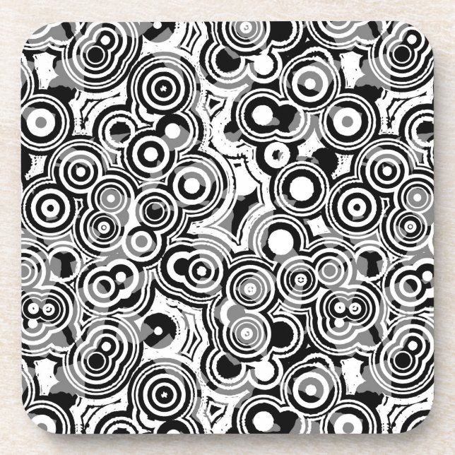 abstrato círculo de porta copos definido (Frente)