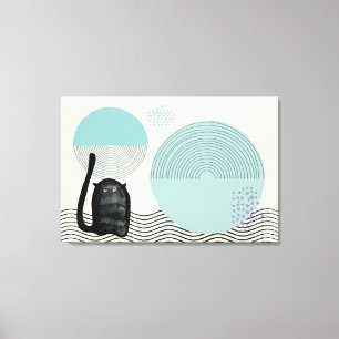 Abstrato círculos Cat 8 Tela de impressão