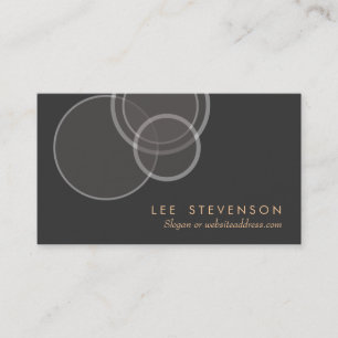 Abstrato Círculos com Cartão de visita de Perfil M