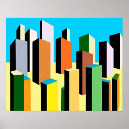 Abstrato City Poster