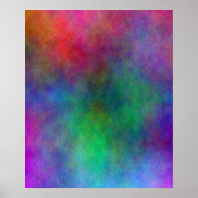 Abstrato Color Splash Poster (Frente)