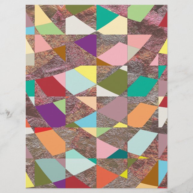 Abstrato - Colores de papel de folheto (Frente)