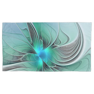 Abstrato com Arte Fractal Azul, Moderna