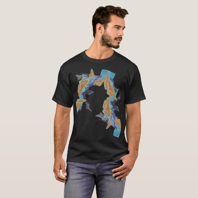 Abstrato com Blues e T-Shirt (Frente Completa)