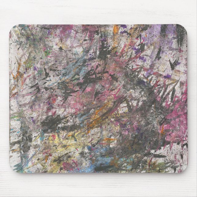 Abstrato "Confetti Too" Funky Mousepad (Frente)