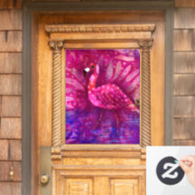 Abstrato cor-de-rosa-branca Flamingo Tropical