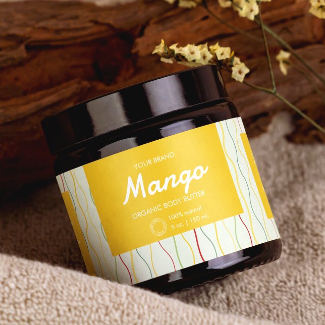 Abstrato Cosméticos Coloridos Envolvem Rótulo (Criador carregado)