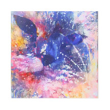 Abstrato Cósmico Cat Dreamscape