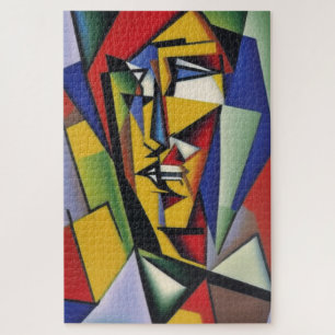 Abstrato Cubist - Retrato Cubista - Quebra-cabeça