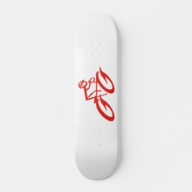 Abstrato Cycler Sports Skateboard Deck (Frente)