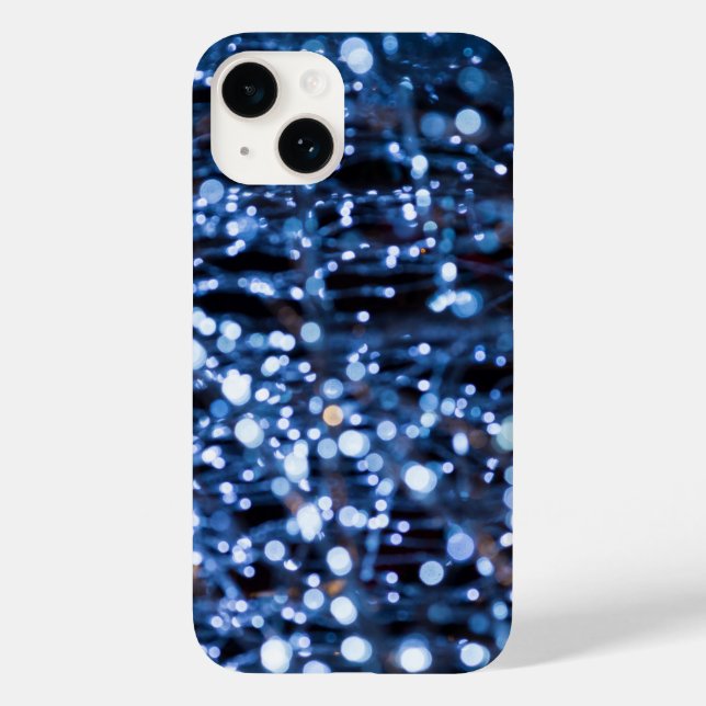 Abstrato da capas de iphone das Luzes Azuis (Verso)