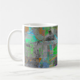 "Abstrato de Abobrinha Recheada" caneca de café ar