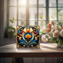 Abstrato de arte bonita Azulejo cerâmica