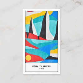 Abstrato de Arte Comercial | Cartão de visita mini