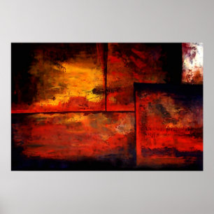 Abstrato de Arte Orgânica Poster